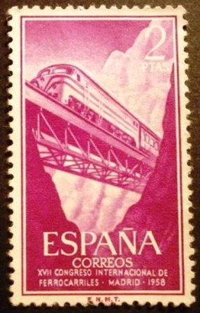 ESPAÑA 1958  XVII Congreso Internacional de Ferrocarriles