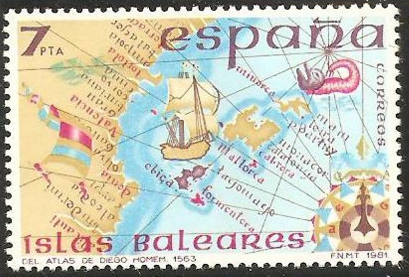 2622 - España insular, Islas Baleares, Atlas de Diego Homen