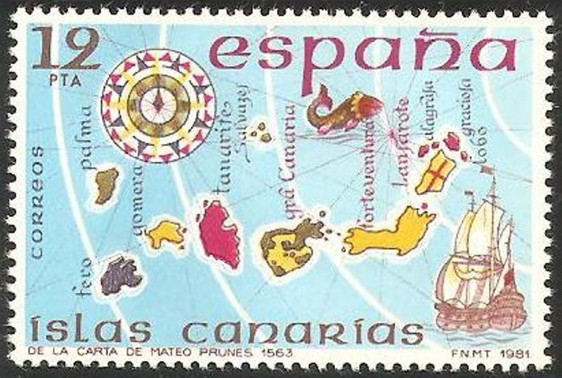 2623 - españa insular, islas canarias, carta de mateo prunes