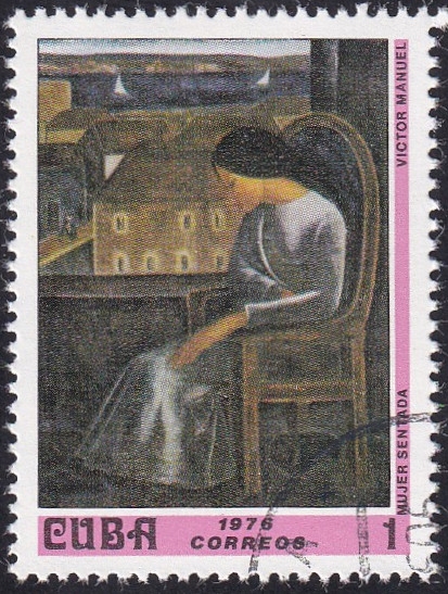 Mujer sentada, Victor Manuel