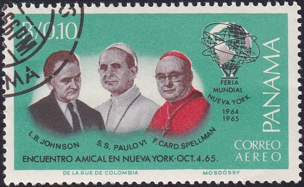 L.B.Johnson, .S. Paulo VI & Cardenal Spellman