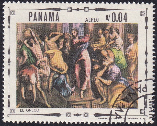 Expulsión de los mercaderes del templo, El Greco