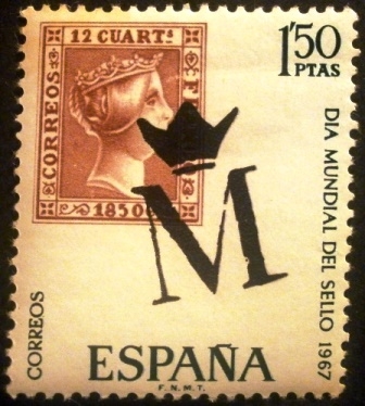 ESPAÑA 1967 Día mundial del sello