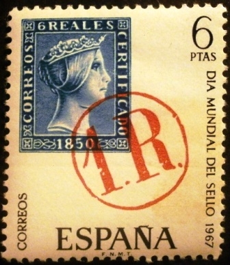 ESPAÑA 1967 Día mundial del sello