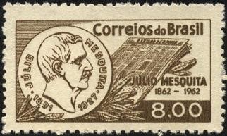 100 años nacimiento de JULIO MESQUITA. Periodista y fundador del diario 'O Estado de São Paulo'.
