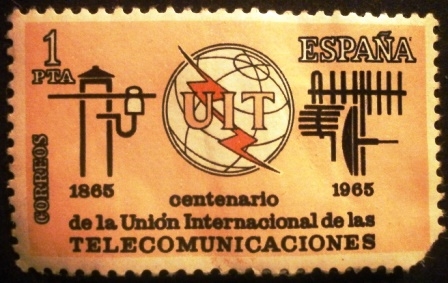 ESPAÑA 1965 Centenario de la Unión Internacional de las Telecomunicaciones 