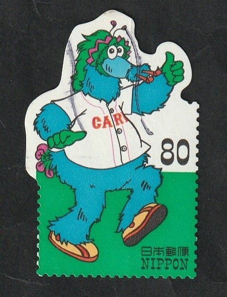 2688 - 50 Anivº de los equipos profesionales japoneses de beisbol, Mascota Hirishima Toyo Carp