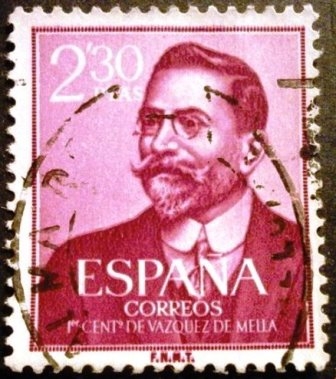 ESPAÑA 1961  I Centenario del nacimiento de Juan Vázquez de Mella