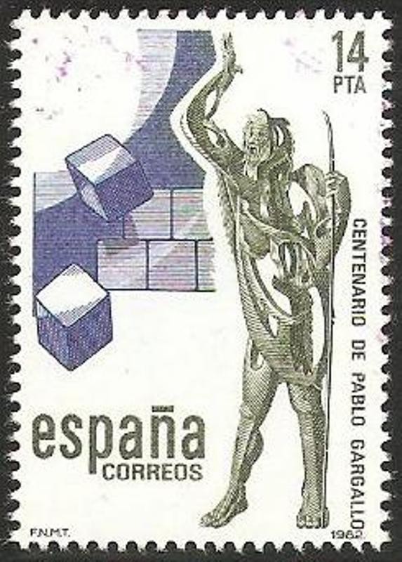 2683 - Centº del nacimiento del escultor Pablo Gargallo