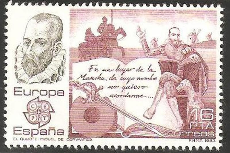 2703 - Europa Cept, El Quijote, de Miguel de Cervantes