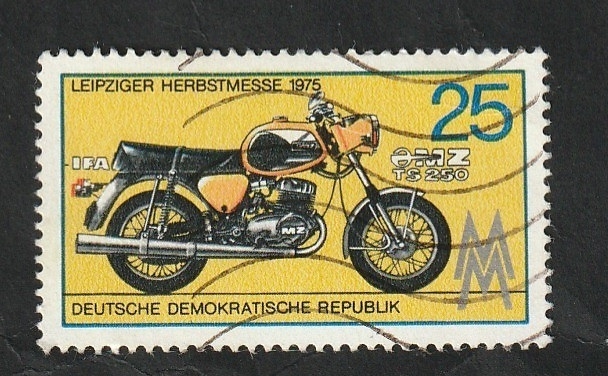 1757 - Feria de Leipzig, motocicleta MZ TS 250