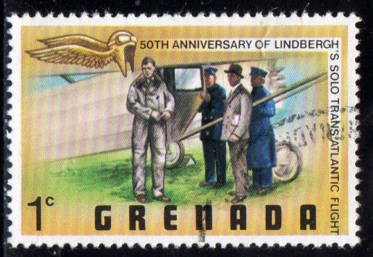 1977 50 Aniversario vuelo Charles Lindberg
