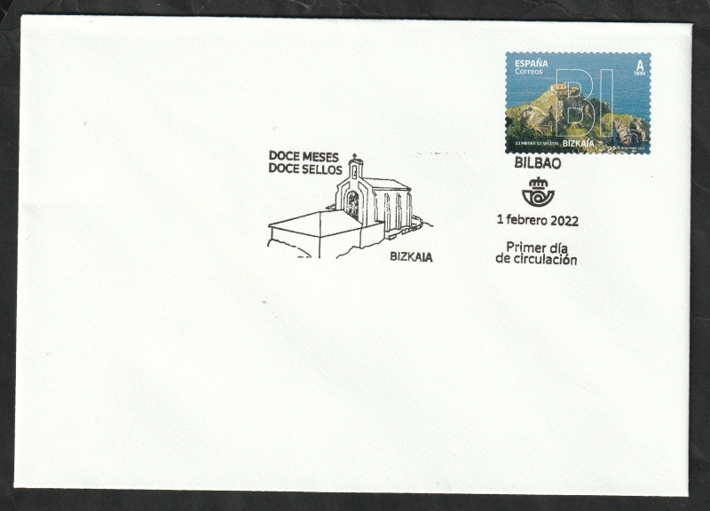 Bizkaia, Gaztelugatxe - Doce meses Doce sellos, Primer día de circulación