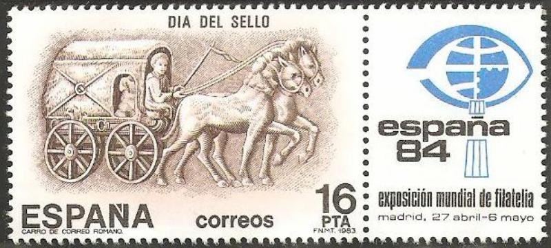 2719 - Día del Sello, Carro de correo romano