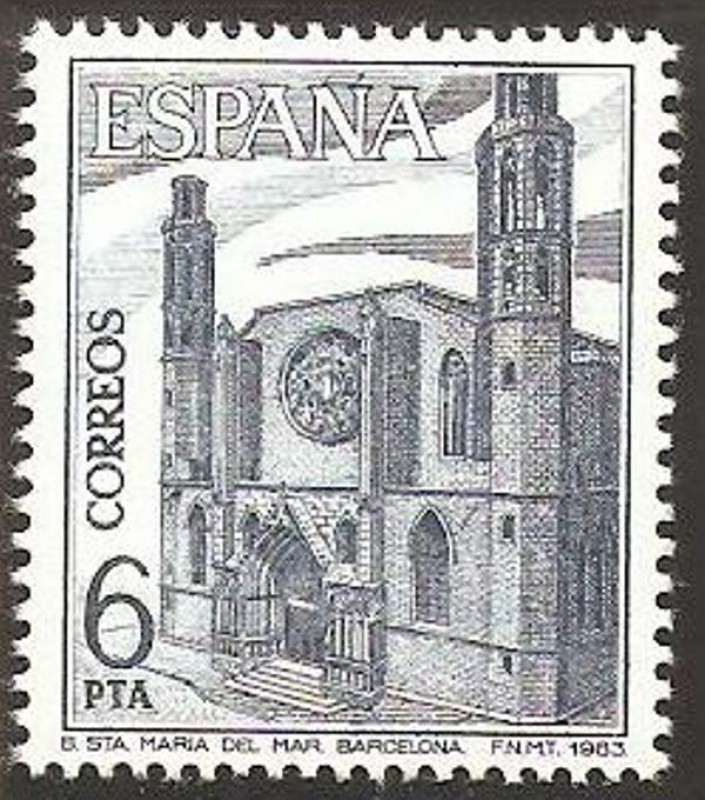 2725 - Basílica de Santa Maria del Mar en Barcelona