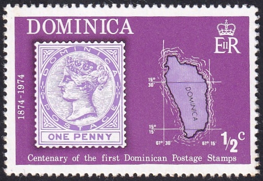 Centenario primer sello Dominica