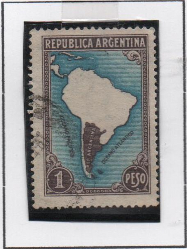Mapa d' Sur d' America