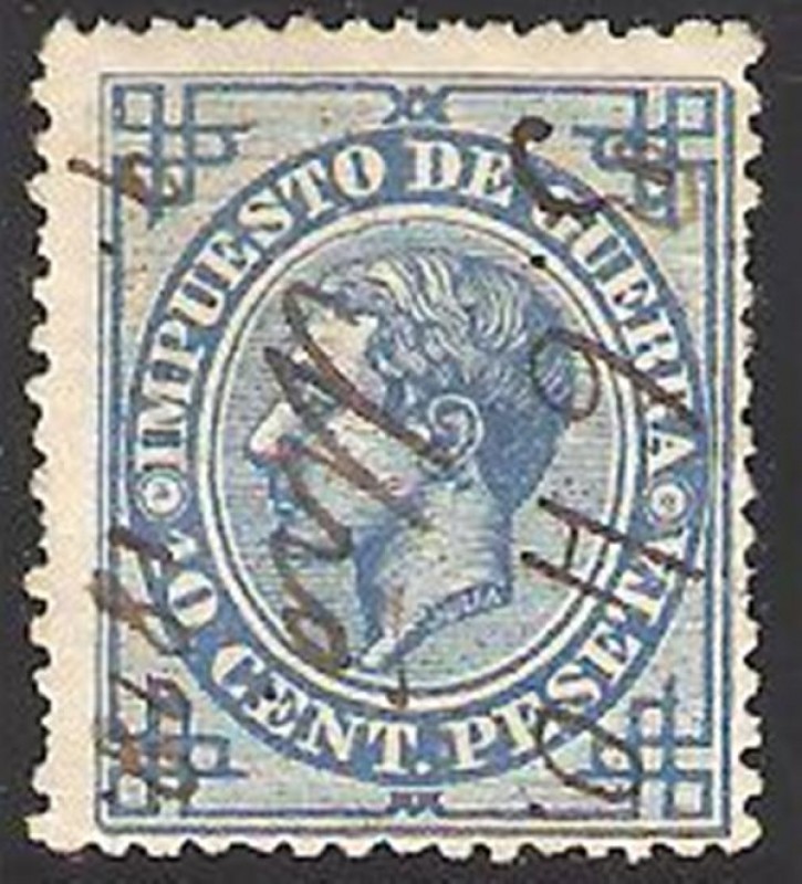 184 - alfonso XII, sello de impuesto de guerra