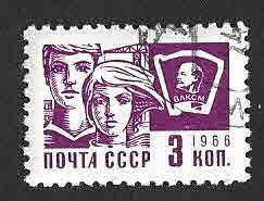 3259 - Chicos con Pancarta de Lenin