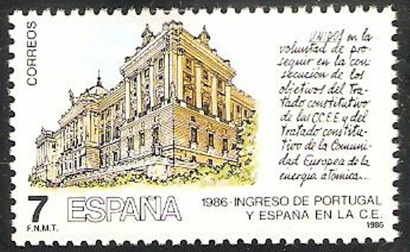 2825 - Ingreso de Portugal y España en la C.E., Palacio Real de Madrid