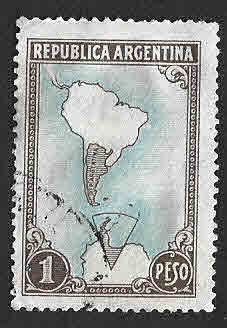 594 - Mapa de América del Sur 