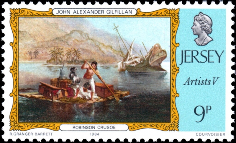 Vínculos con Australia: Pinturas de John Alexander GilfillaRobinson Crusoe abandona el naufragion, 