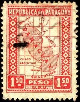 Mapa de Paraguay.