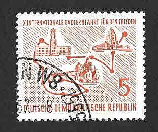 346 - Ruta de la X Carrera Internacional de Bicicletas por la Paz (DDR)