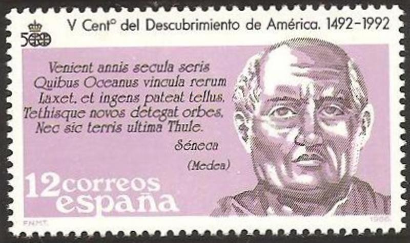 2861 - V centº del descubrimiento de América, Séneca