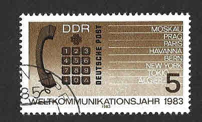 2319 - Año Mundial de las Comunicaciones (DDR)