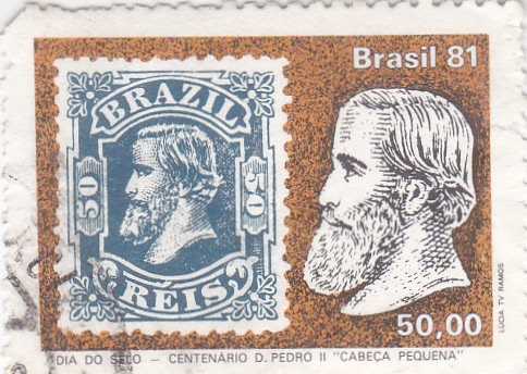 Día del sello- centenario D, Pedro II