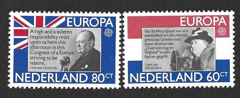 605-606 - Guillermina de los Países Bajos y Winston Churchill