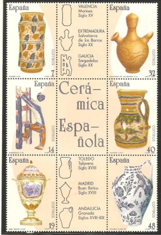 2891-2896, artesania española, cerámica