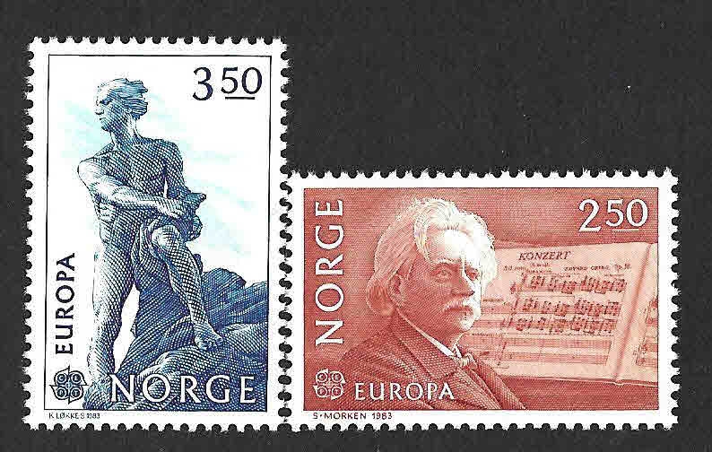 823-824 - Edvard Hagerup Grieg y Niels Henrik Abel 