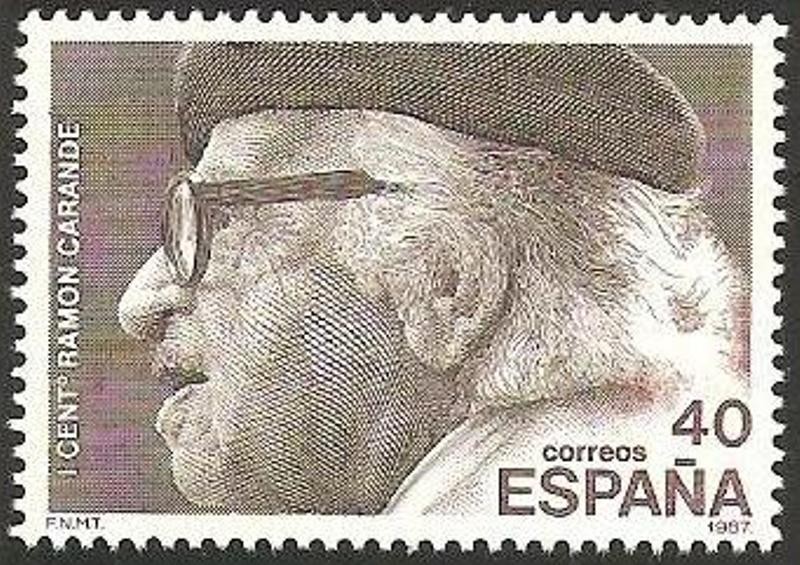 2882 - Centº del nacimiento de Ramón Carande