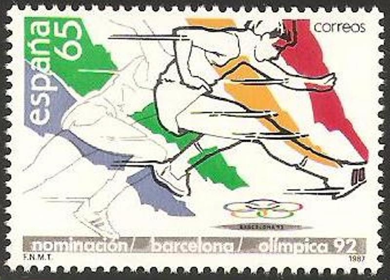 2909 - Nominación de Barcelona como sede Olímpica 1992, atletismo