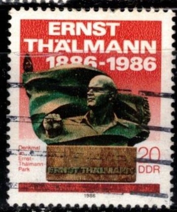 Apertura de Ernst Thalmann Parque, de Berlín.Memorial-DDR.