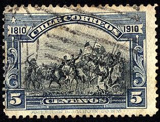 100 años de la Independencia de Chile. Batalla de MAIPO.