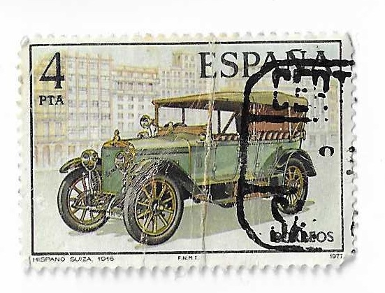 Edifil 2410. Automóviles antiguos. Hispano Suiza
