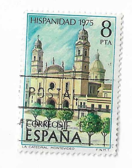 Edifil 2296. Hispanidad 1975. Catedral de Montevideo