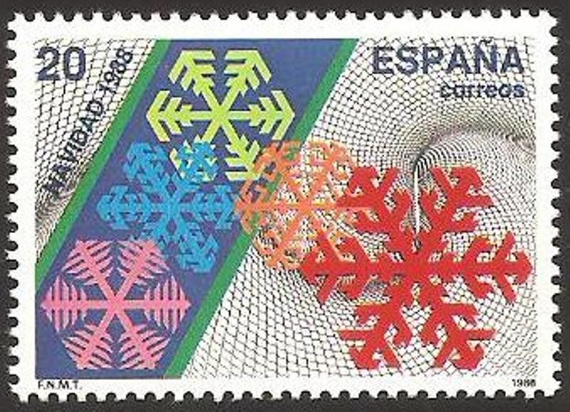 2976 - Navidad, Cristales de nieve