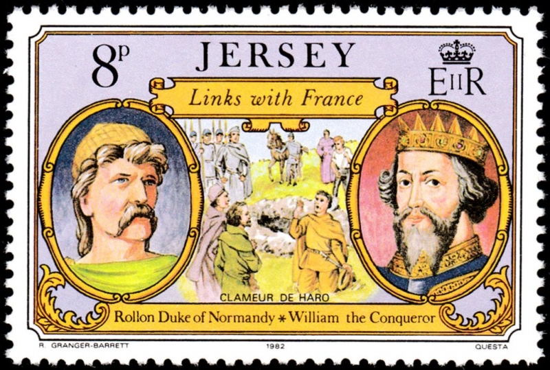 Vínculos históricos entre Jersey y Francia. Rollo, duque de Normandía, Guillermo el Conquistador y C