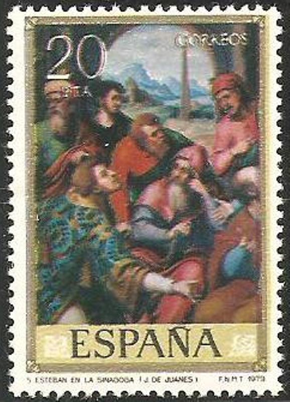 2540 - dia del sello, juan de juanes (IV centº de su muerte), san esteban en la sinagoga