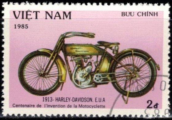 Centenario de la motocicleta(Harley Davidson. USA 1913).
