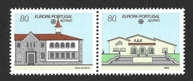 389-390a - Oficinas Postales (AZORES)