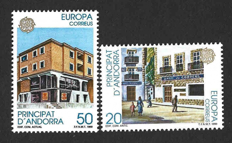 205-206 - Oficina Postal (ANDORRA ESPAÑA)