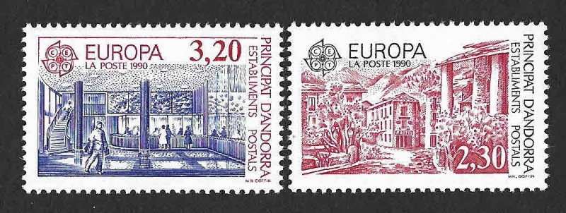 391-392 - Oficina Postal (ANDORRA FRANCIA)