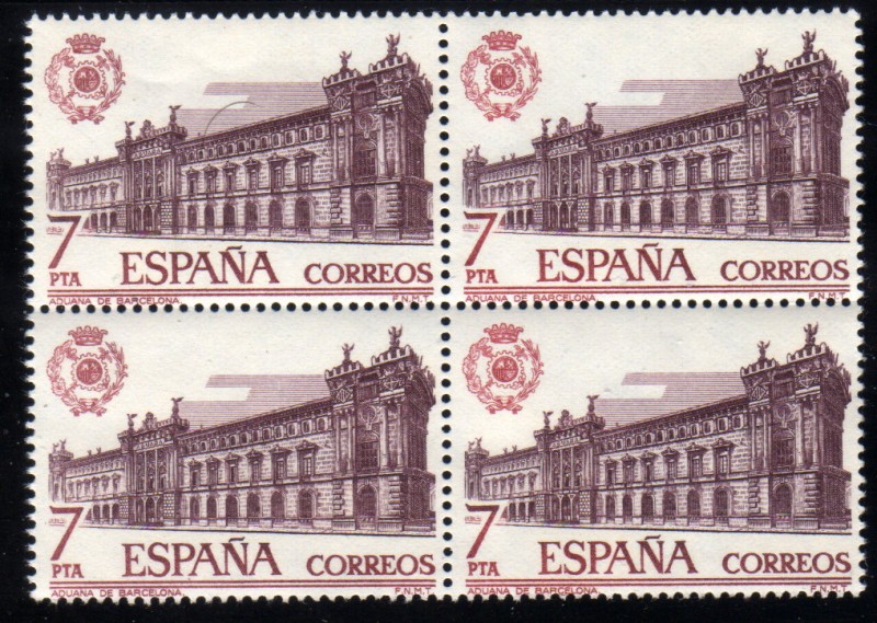 1976 B4 Aduanas : Barcelona Edifil 2328