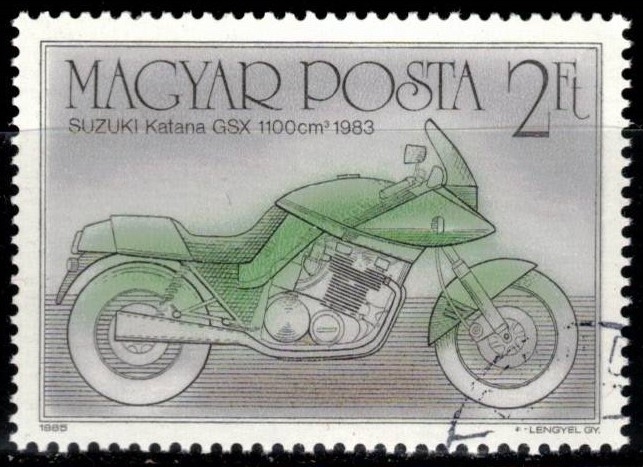 Centenario de la motocicleta(Suzuki Katana GSX, 1983).