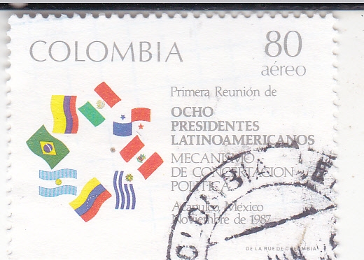 Primera reunión 8 presidentes Latinoamericanos